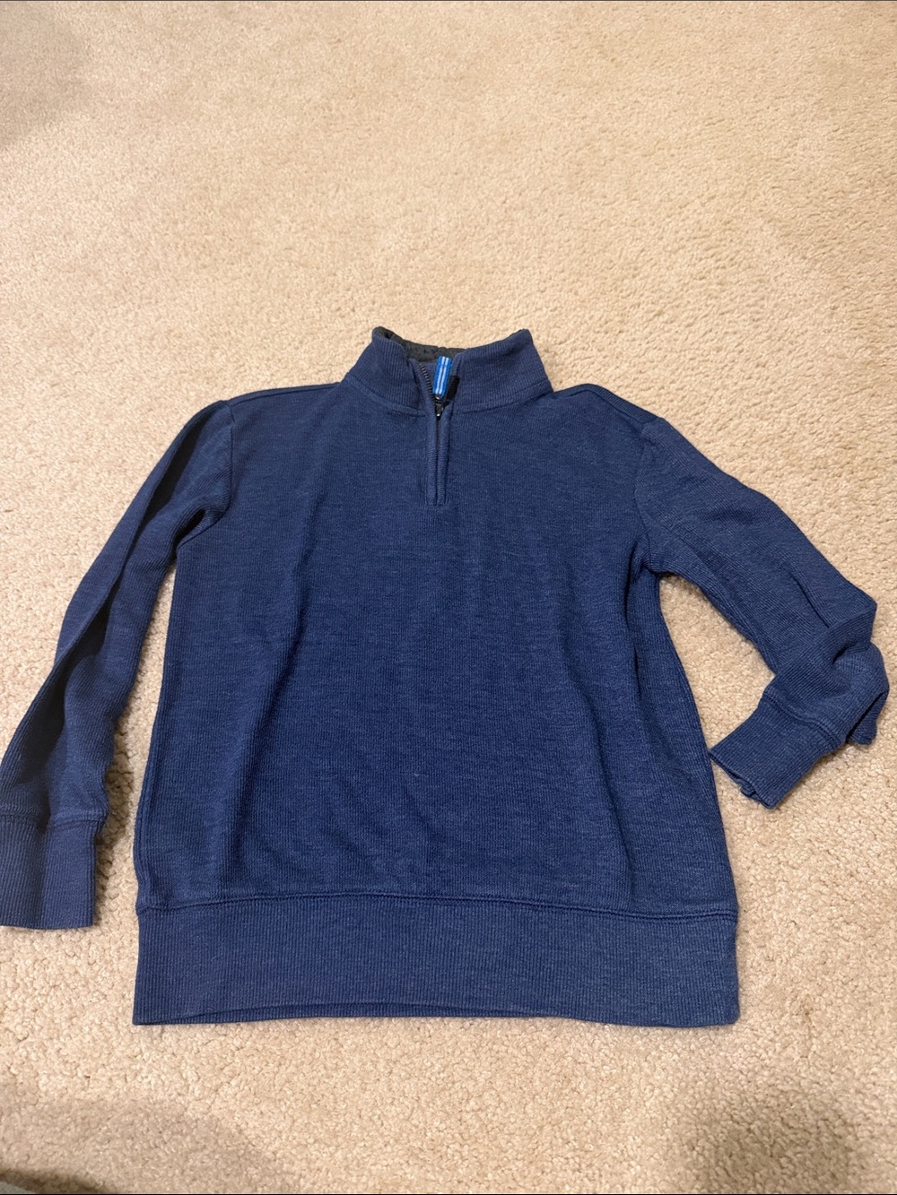 Old Navy boy’s Navy Quarter-Zip Knit Pullover